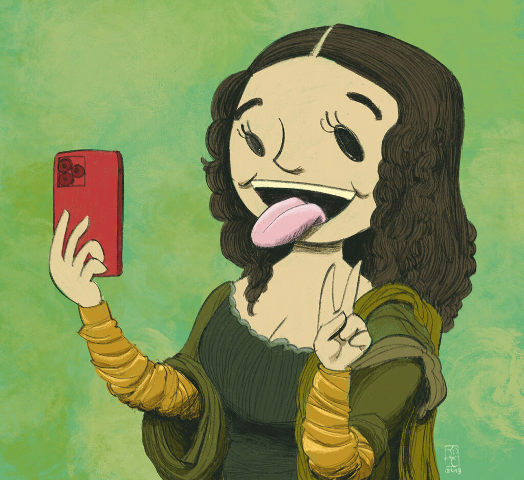 Mona Lisa selfie