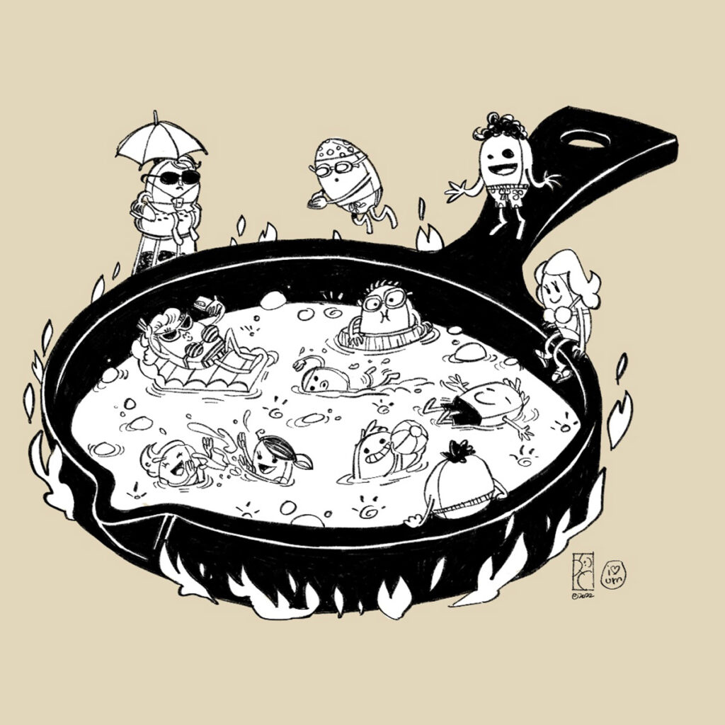 Scallops pan pool