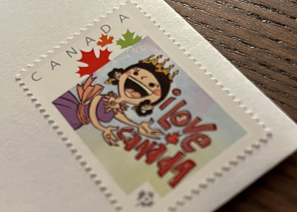 I Love Canada Queen postage stamp