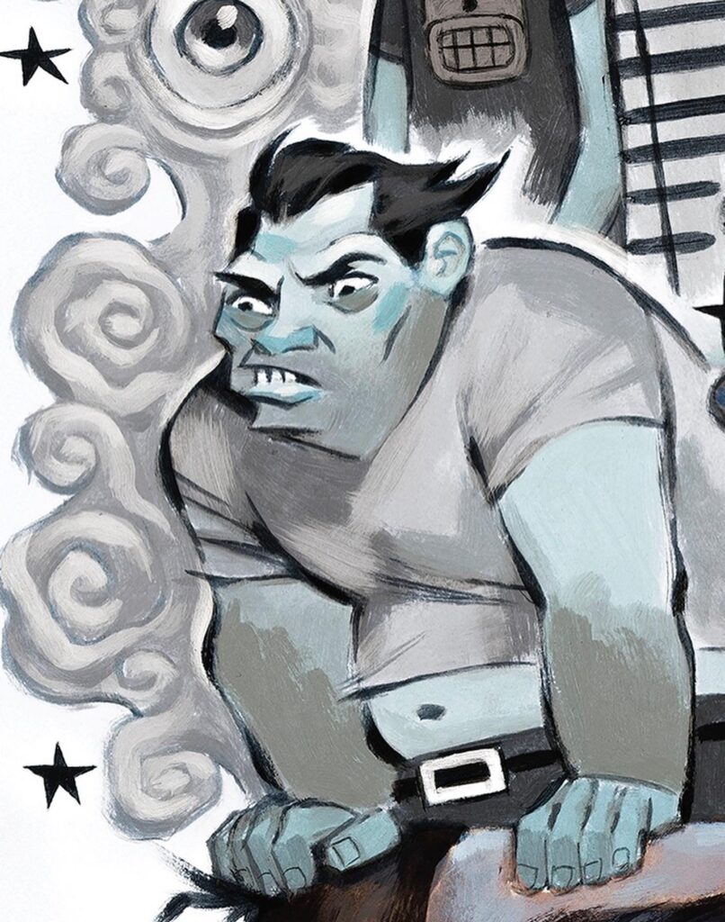 Detail from Brooklyn Dreams, a graphic novel illustrated by Glenn Barr