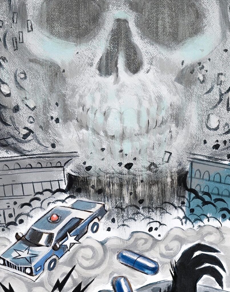 Detail from Brooklyn Dreams, a graphic novel illustrated by Glenn Barr