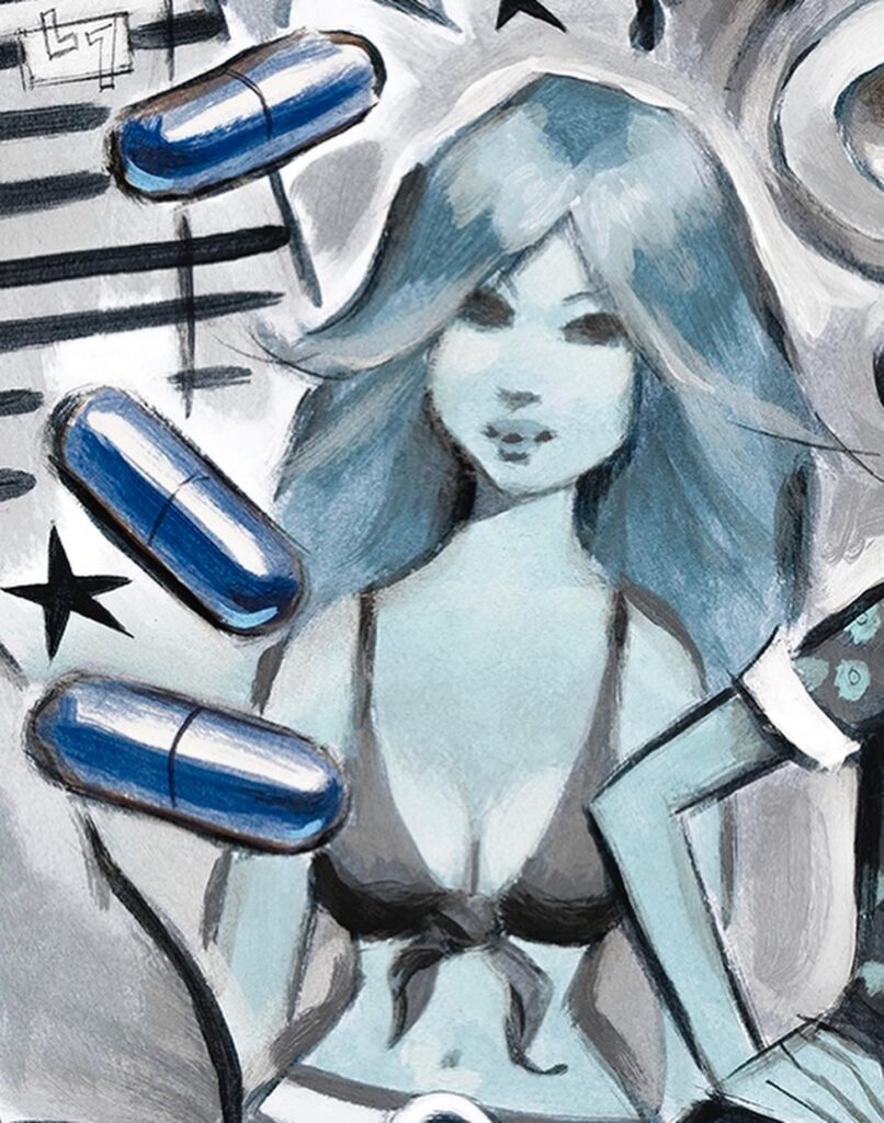 Detail from Brooklyn Dreams, a graphic novel illustrated by Glenn Barr